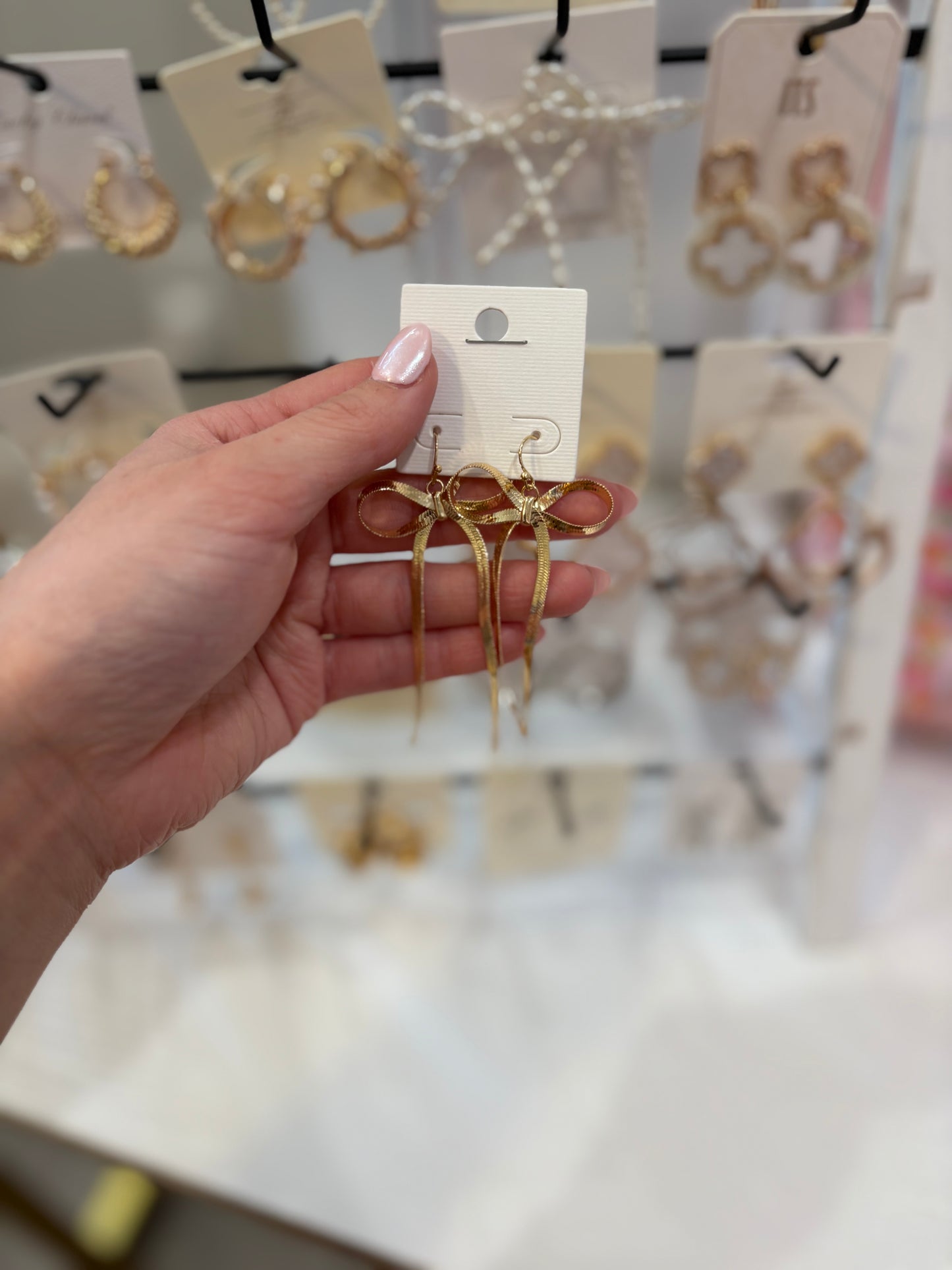 Big Gold Dangle Earrings