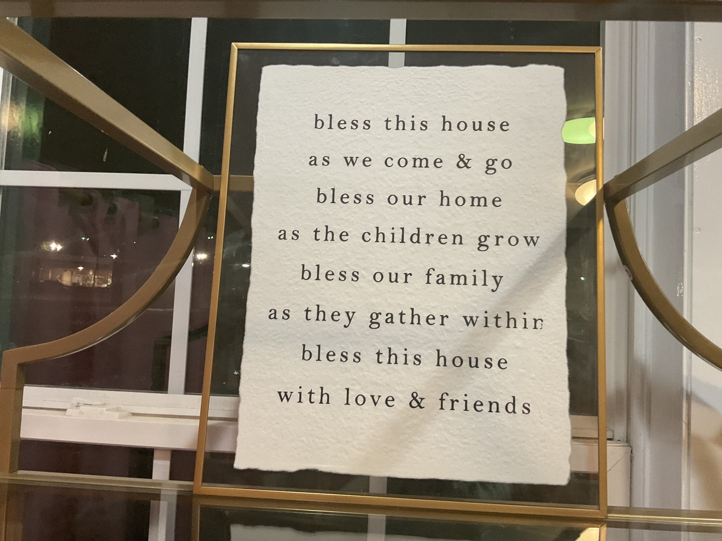 Bless this house gold photo