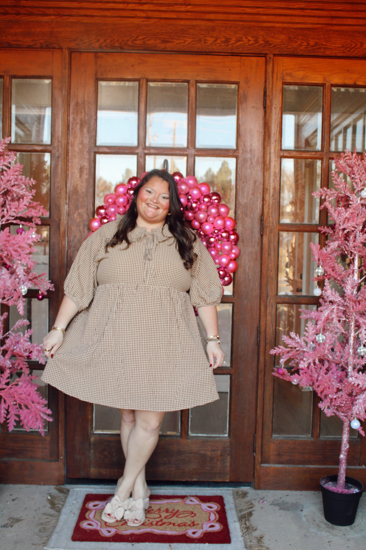 Checkered Bows Dress