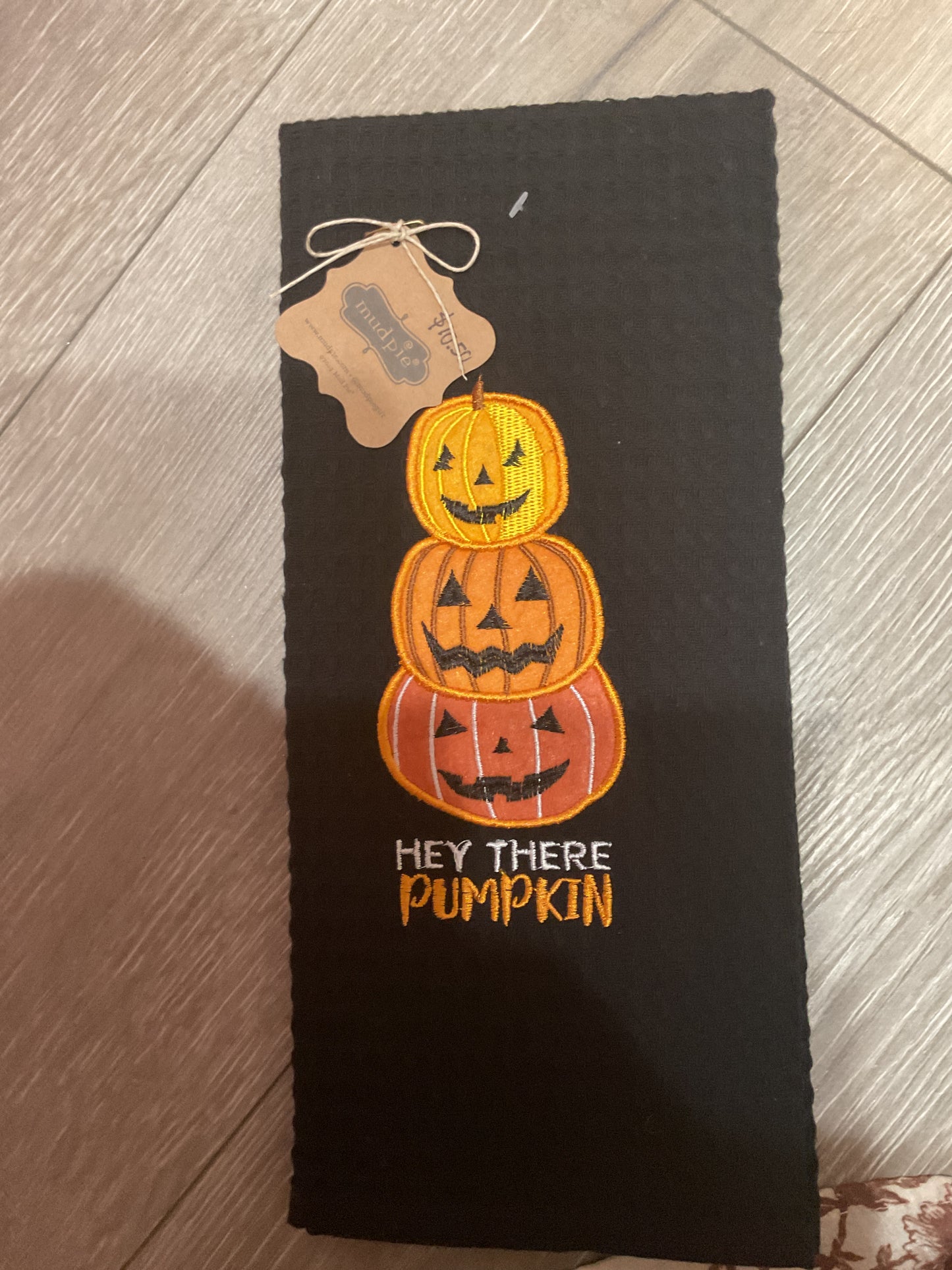 Hey there pumpkin towel