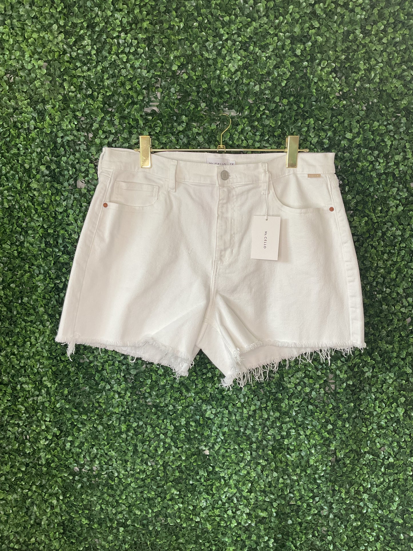 Cello white shorts plus