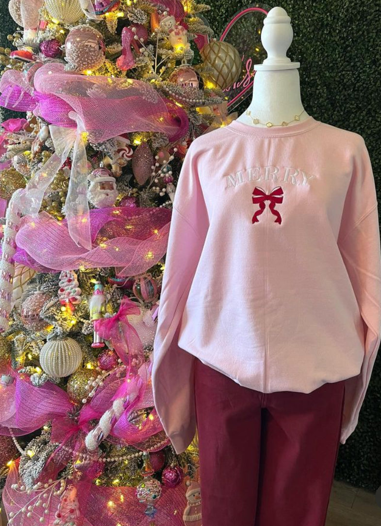 Merry Bow Sweatshirt