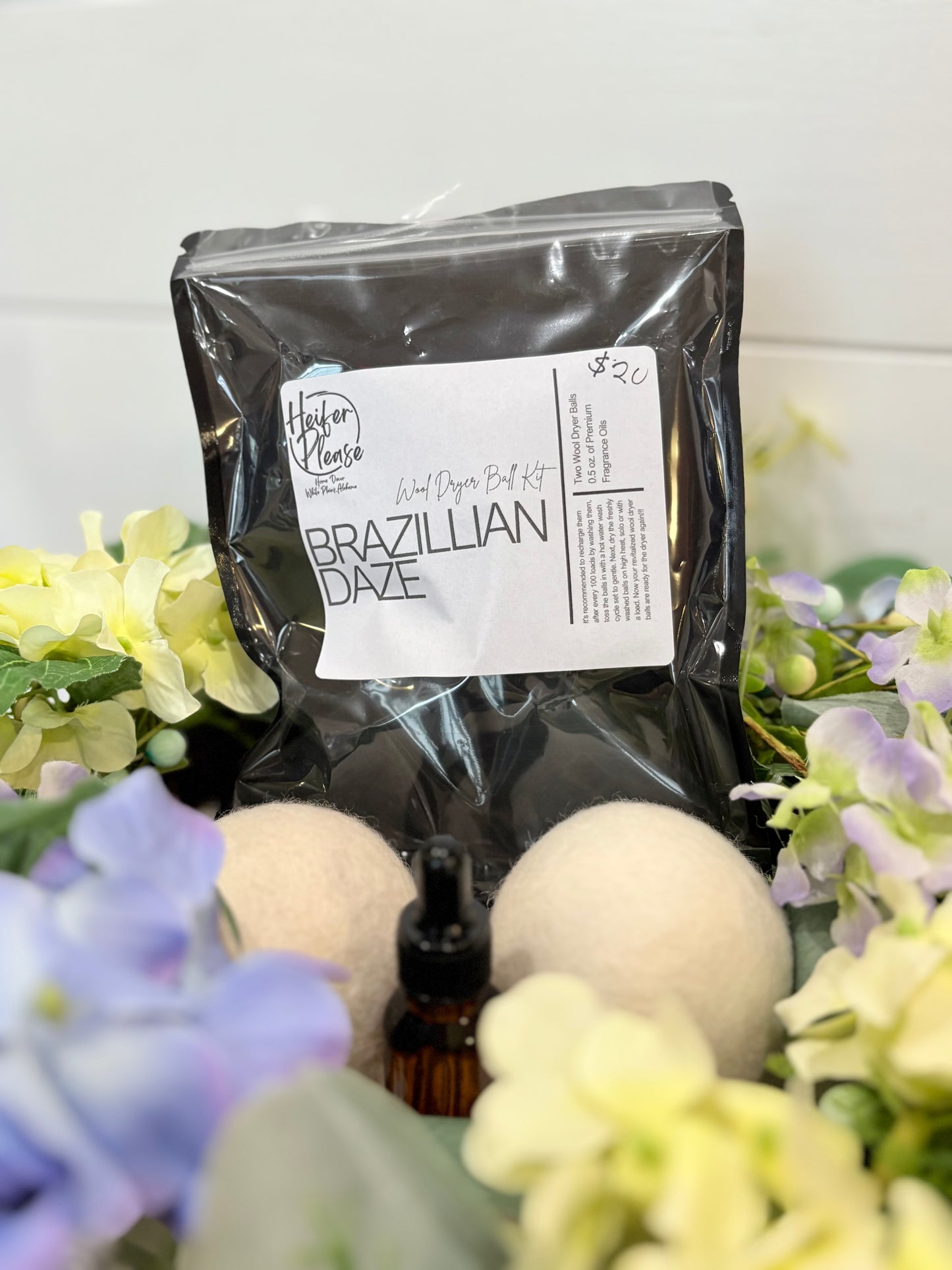 Wool Dryer Ball Kit