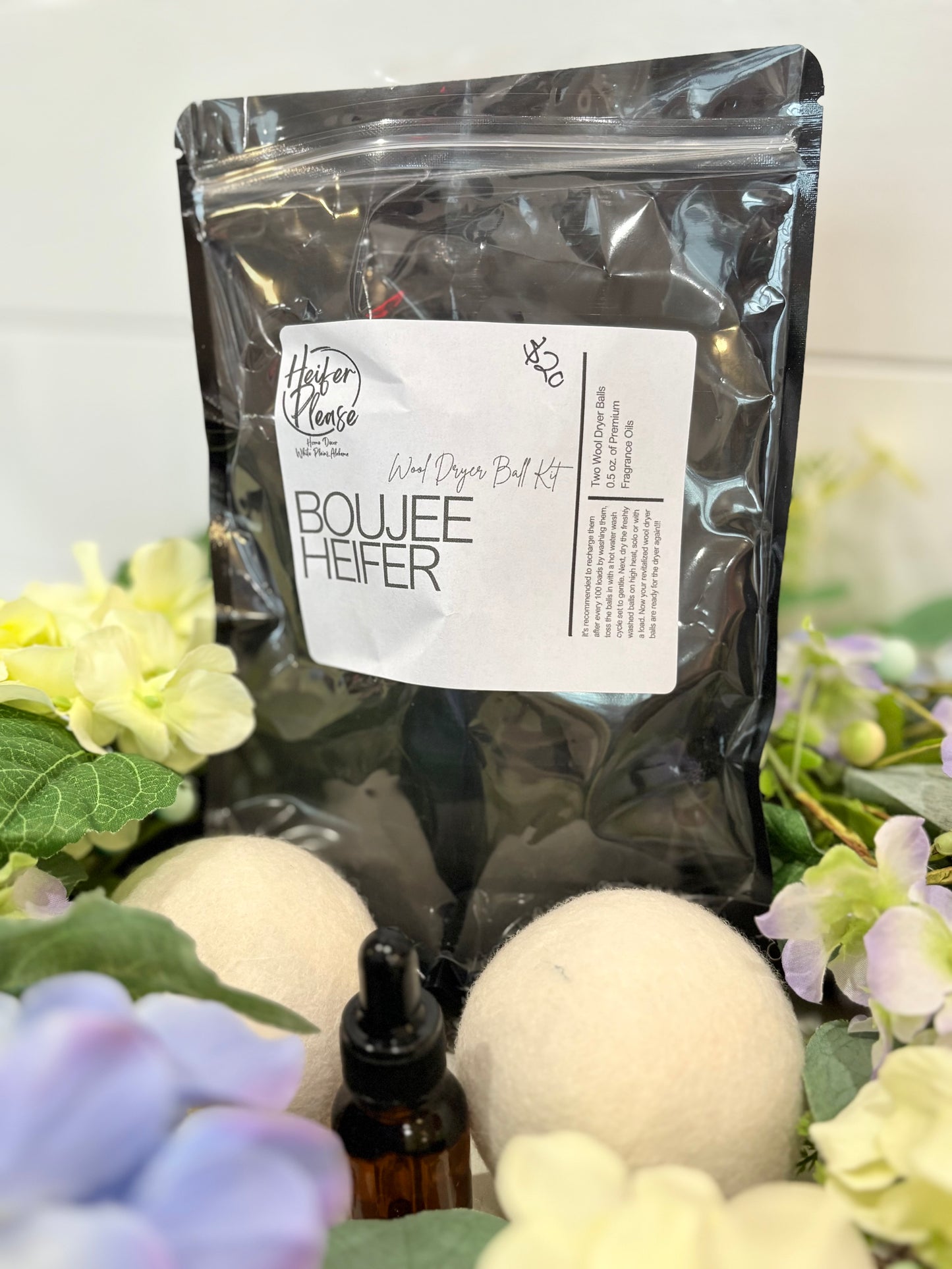 Wool Dryer Ball Kit