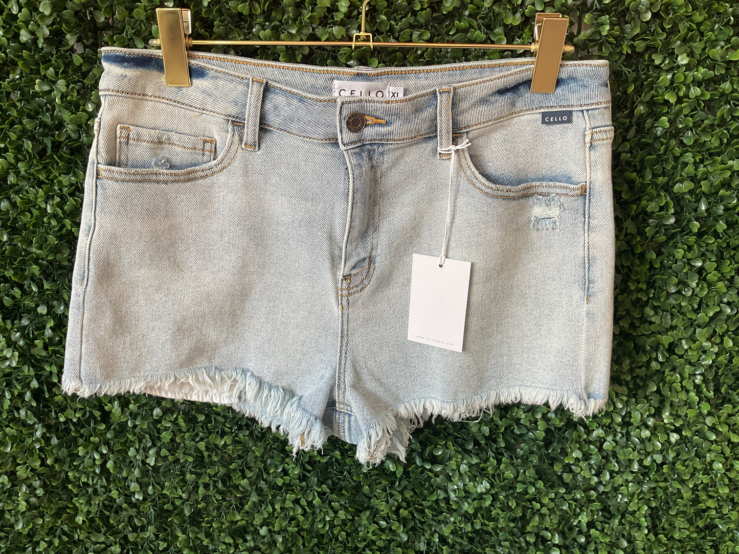 Cello denim shorts plus