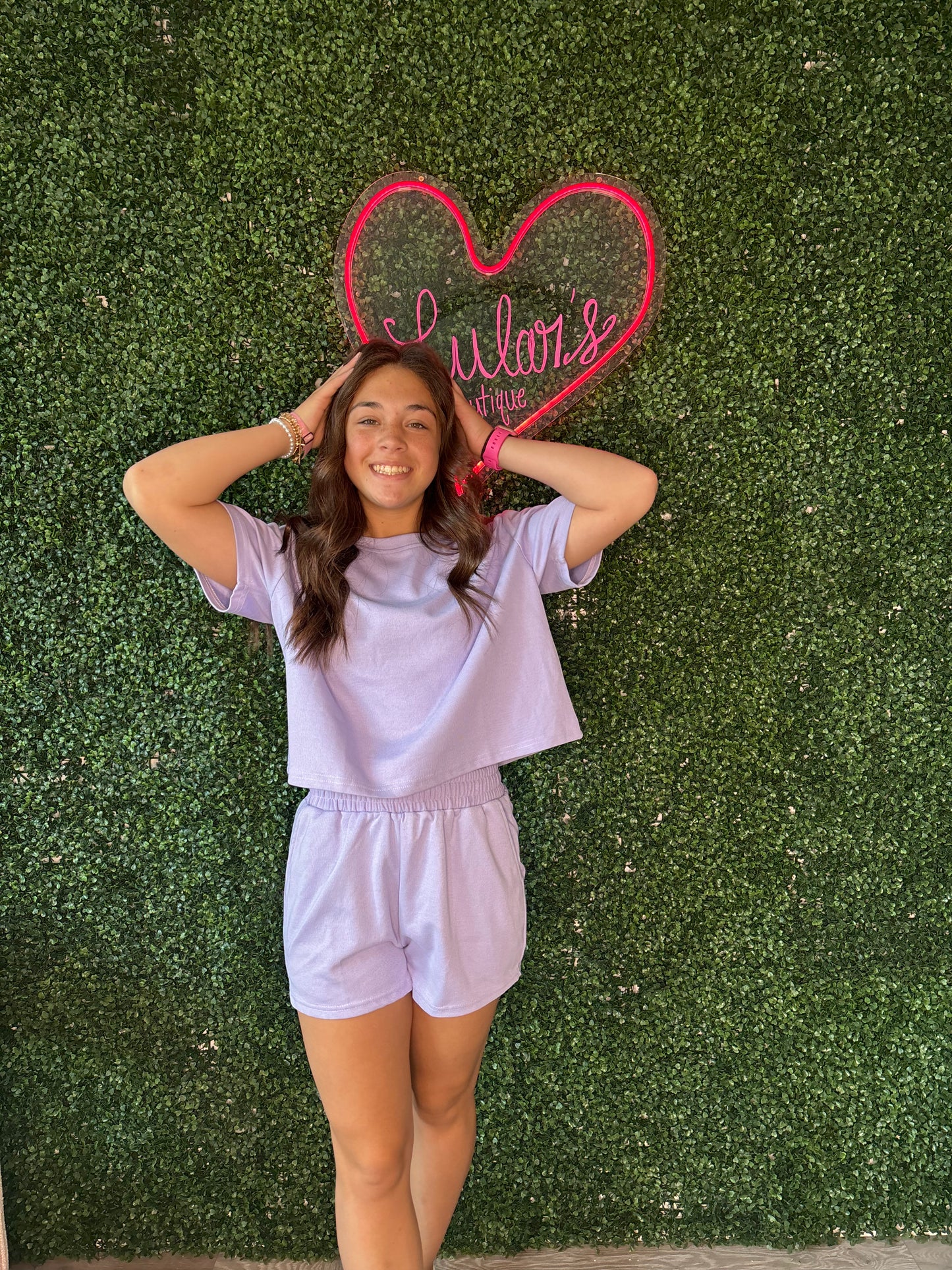 Periwinkle short set