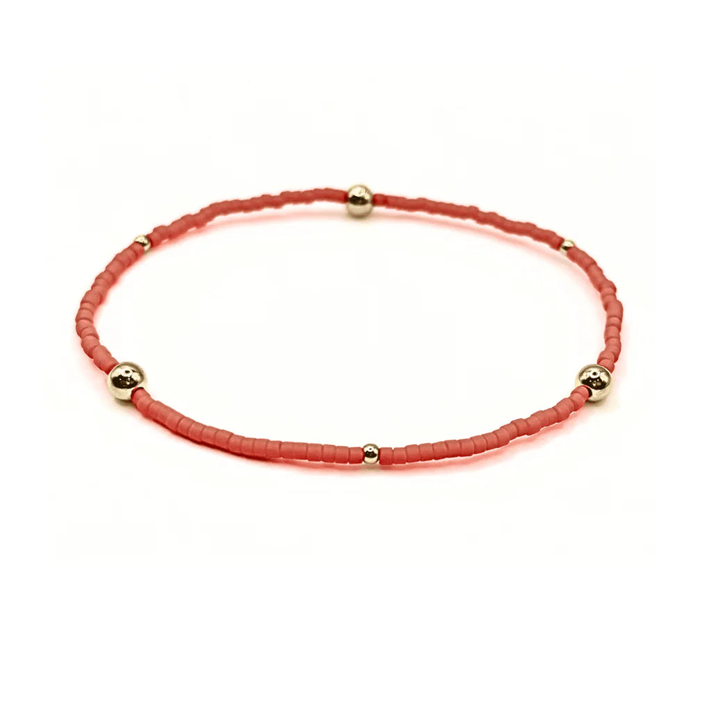 Erin Gray- Game Day Gold Filled & Seed Bead Bracelet