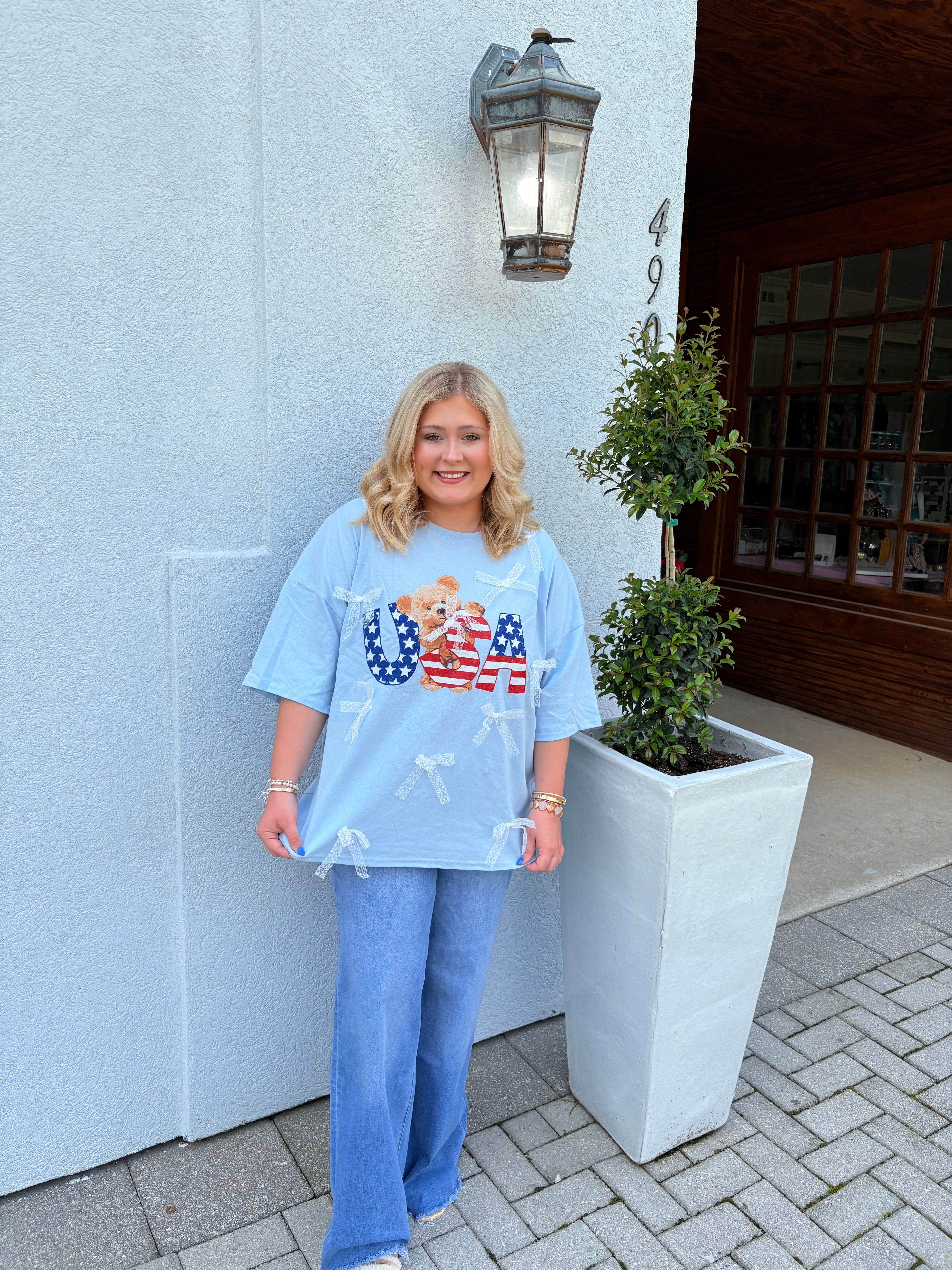 Teddy Bear USA Bows Top