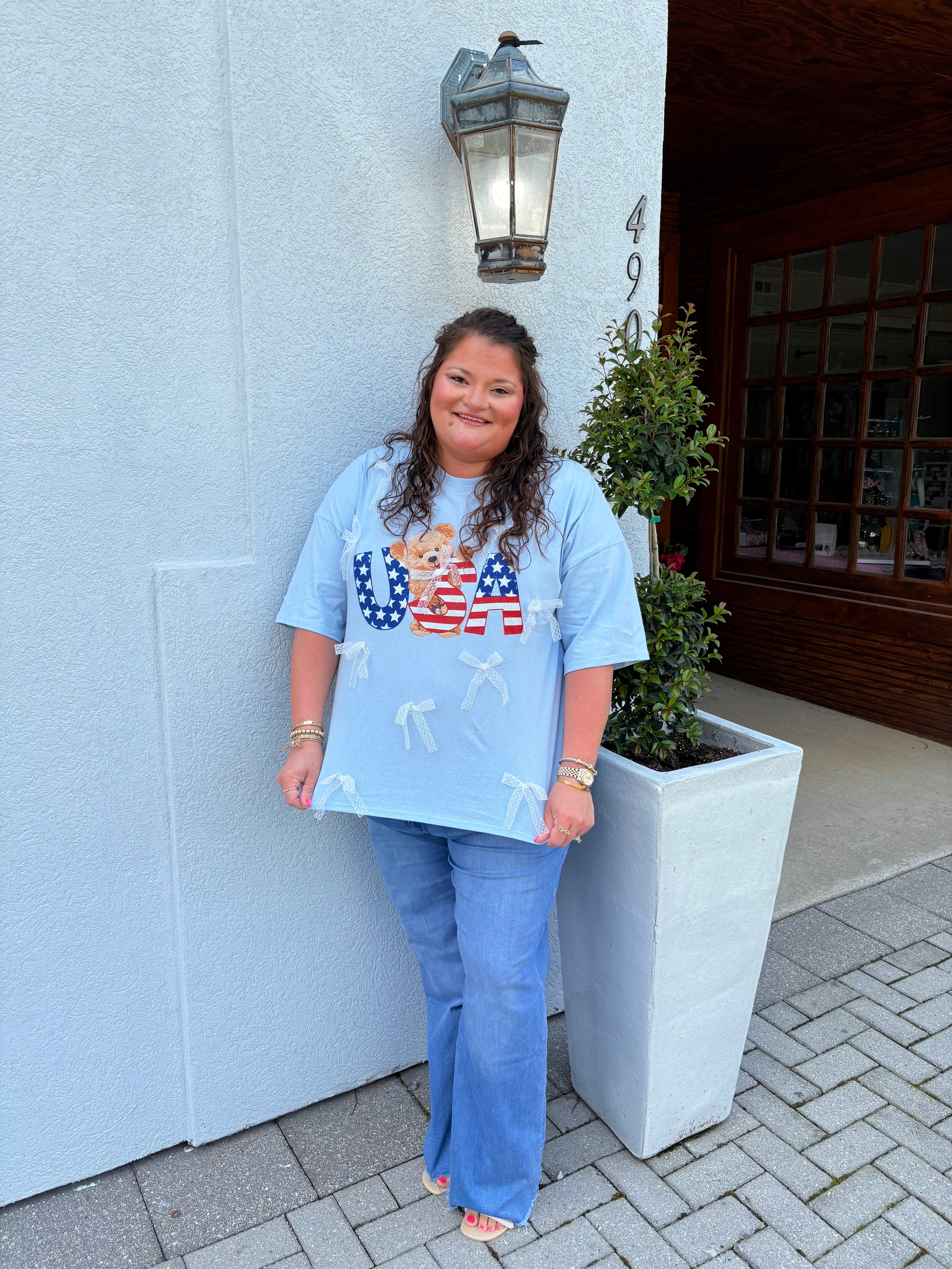 Teddy Bear USA Bows Top