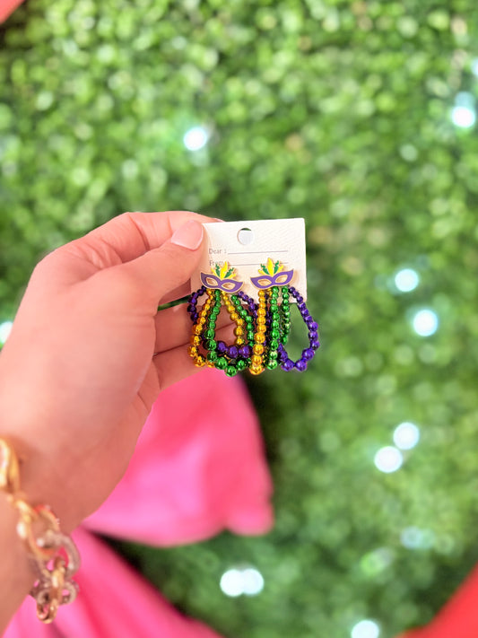Mardi Gras Earrings