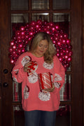 Pink Santa Sweater