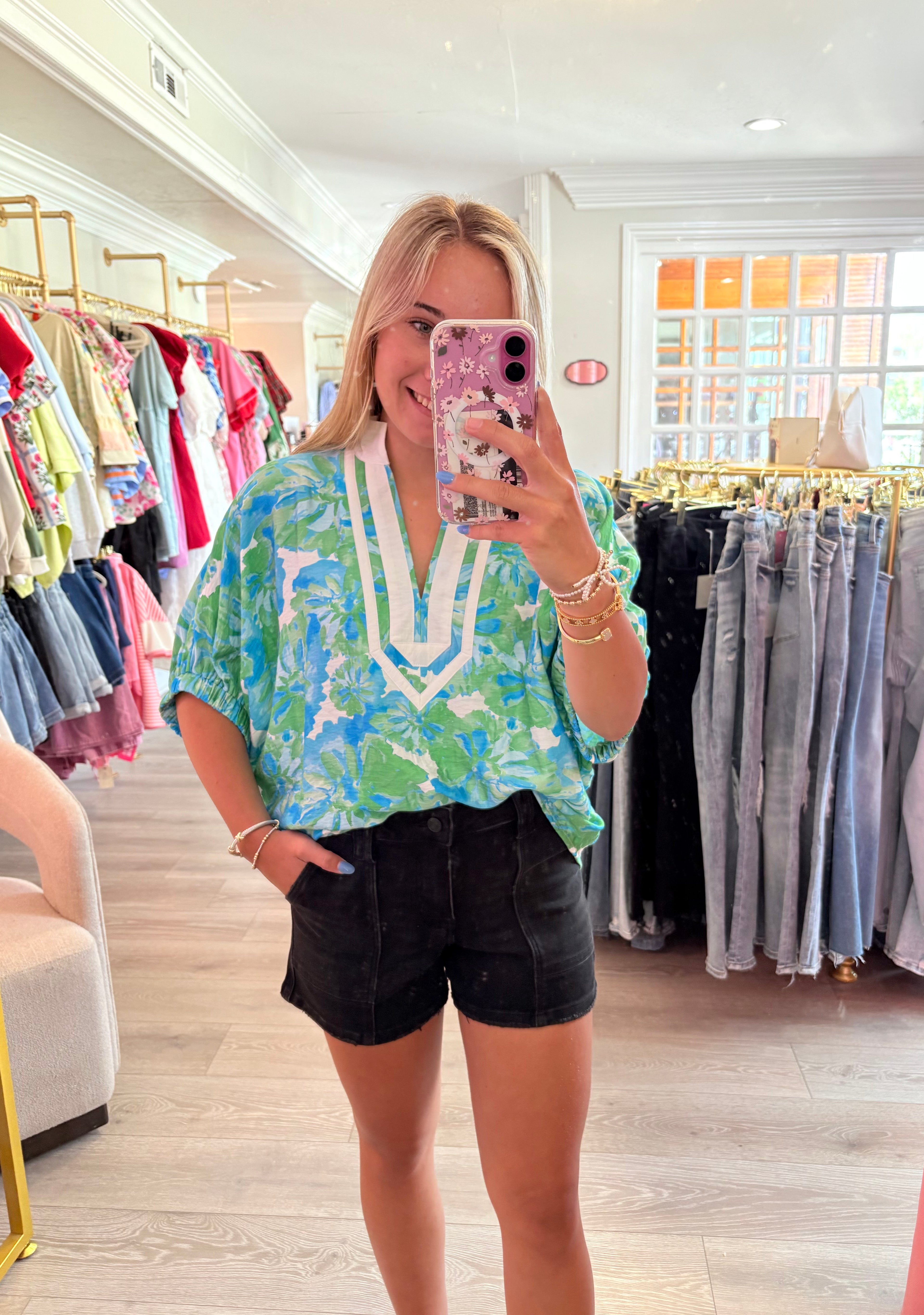 Palm Tree Summers Blouse