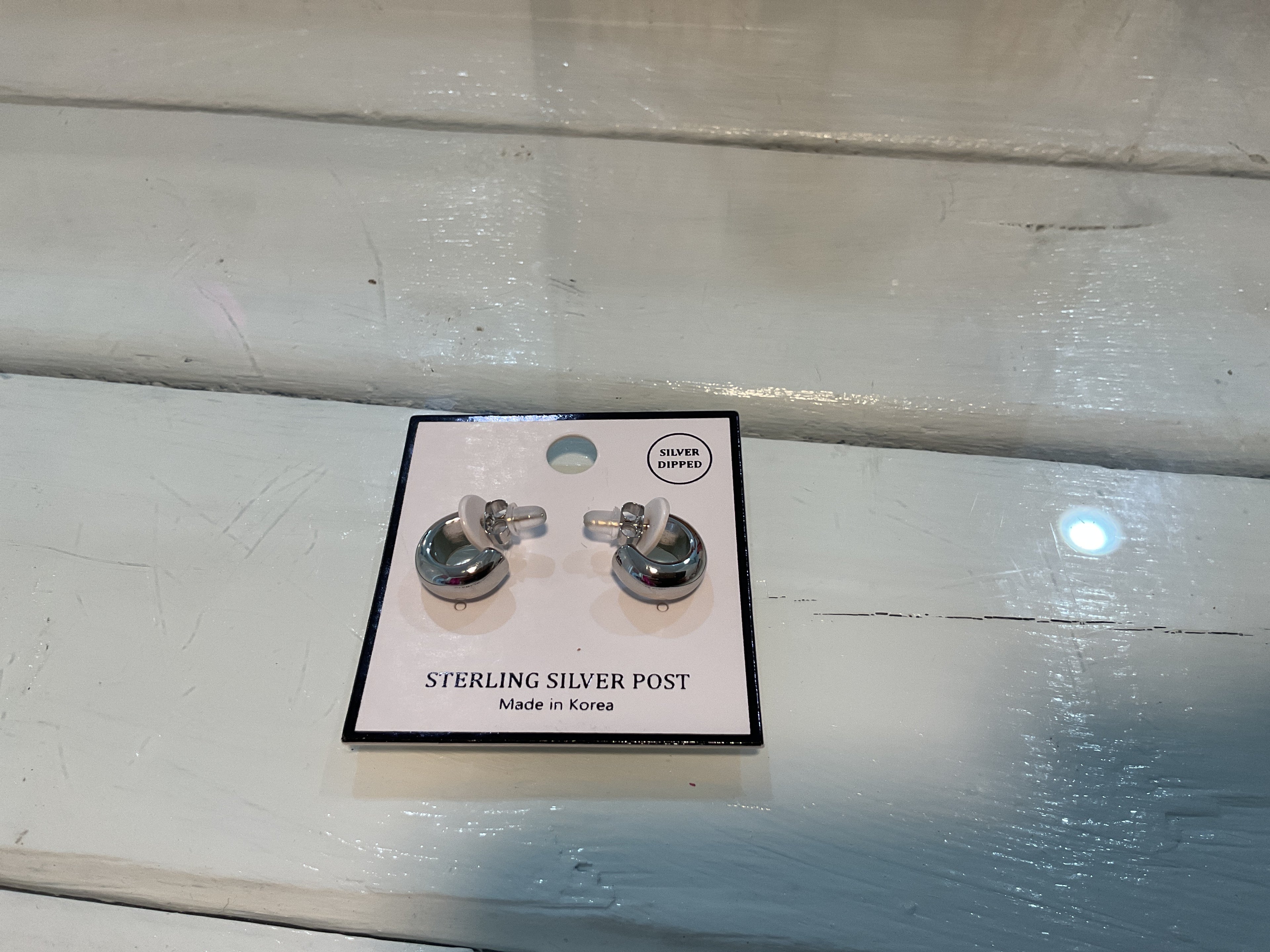 Silver hoops