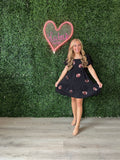 Black Football Sequin Dress