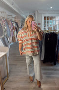 Pumpkin Tulips Blouse