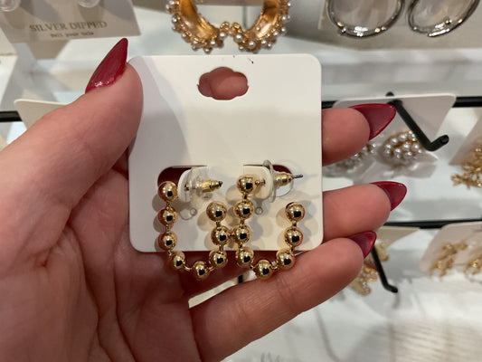 Beaded Hoops