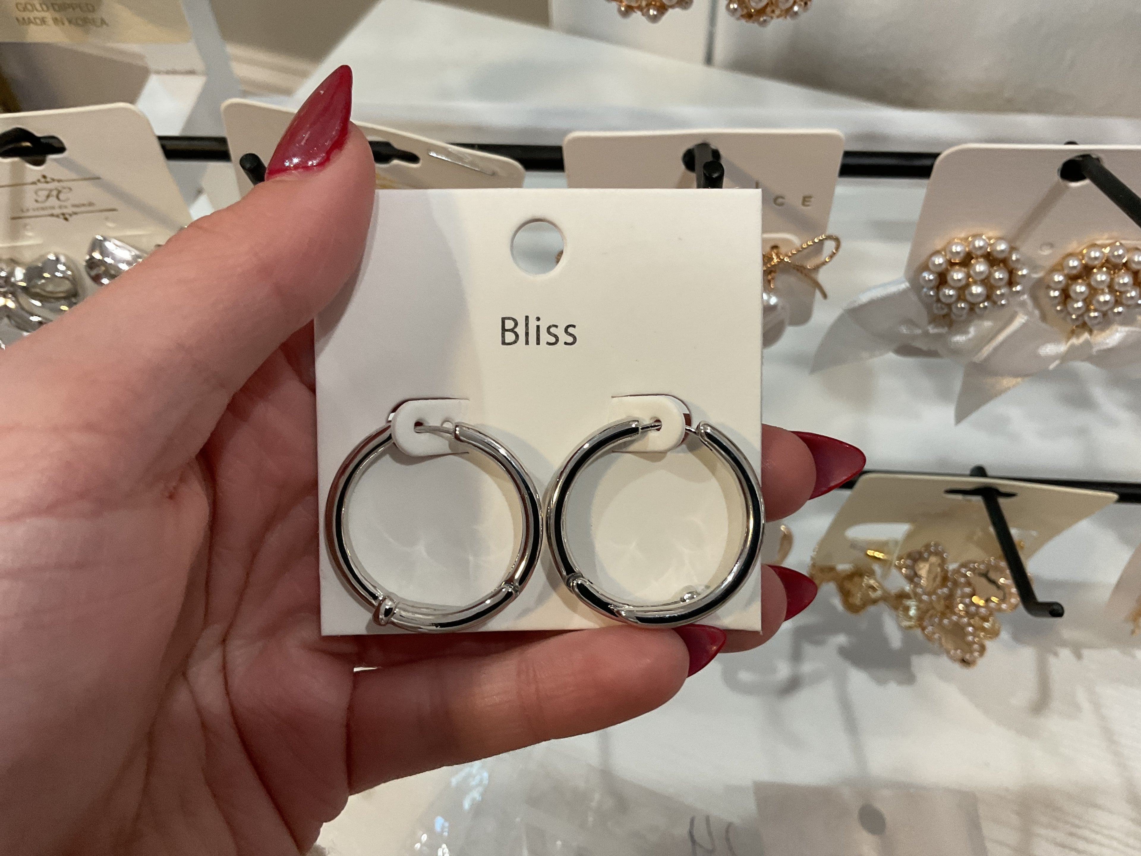 Silver Hoops