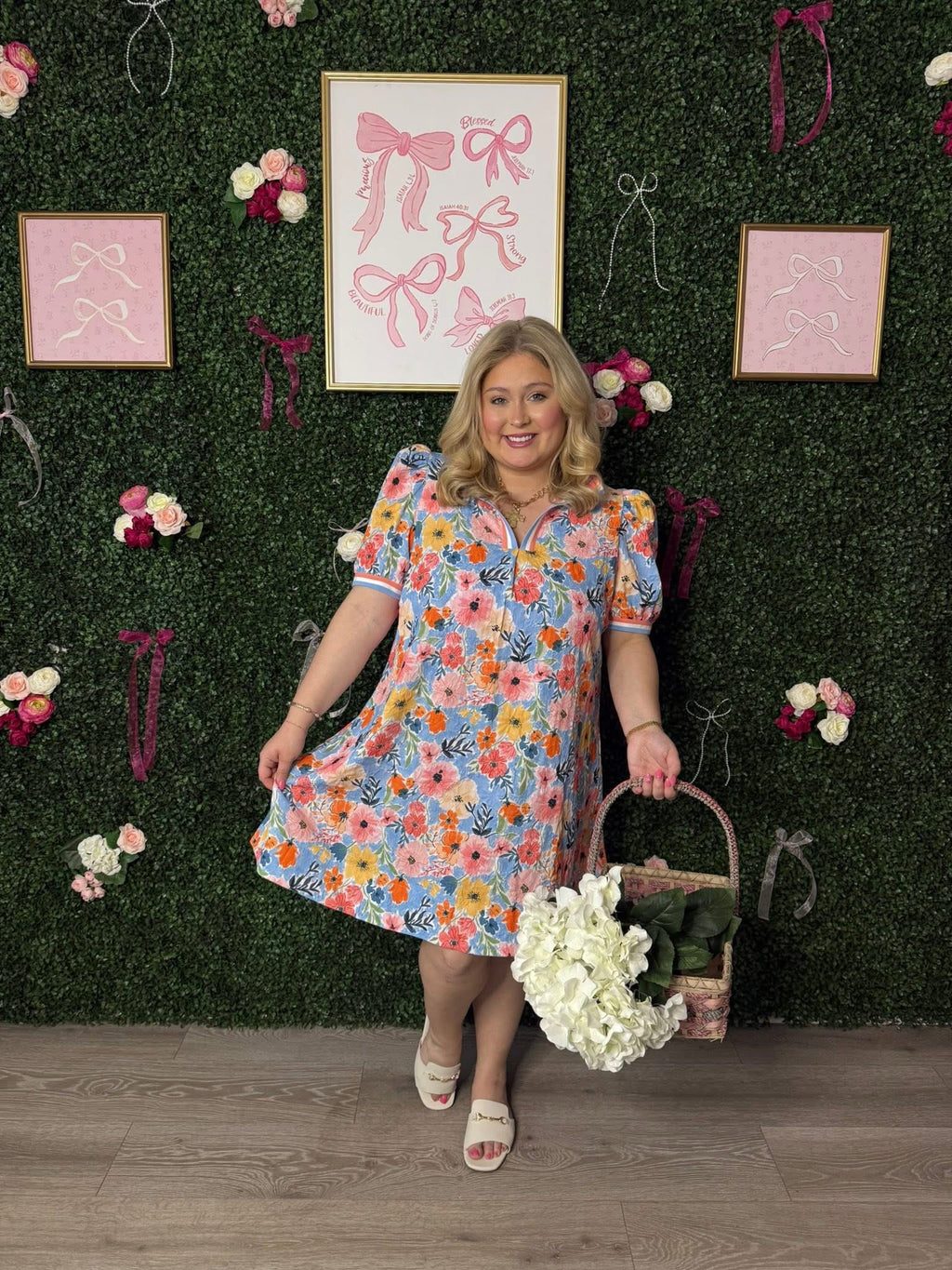 Blue Skies & Blossoms Dress