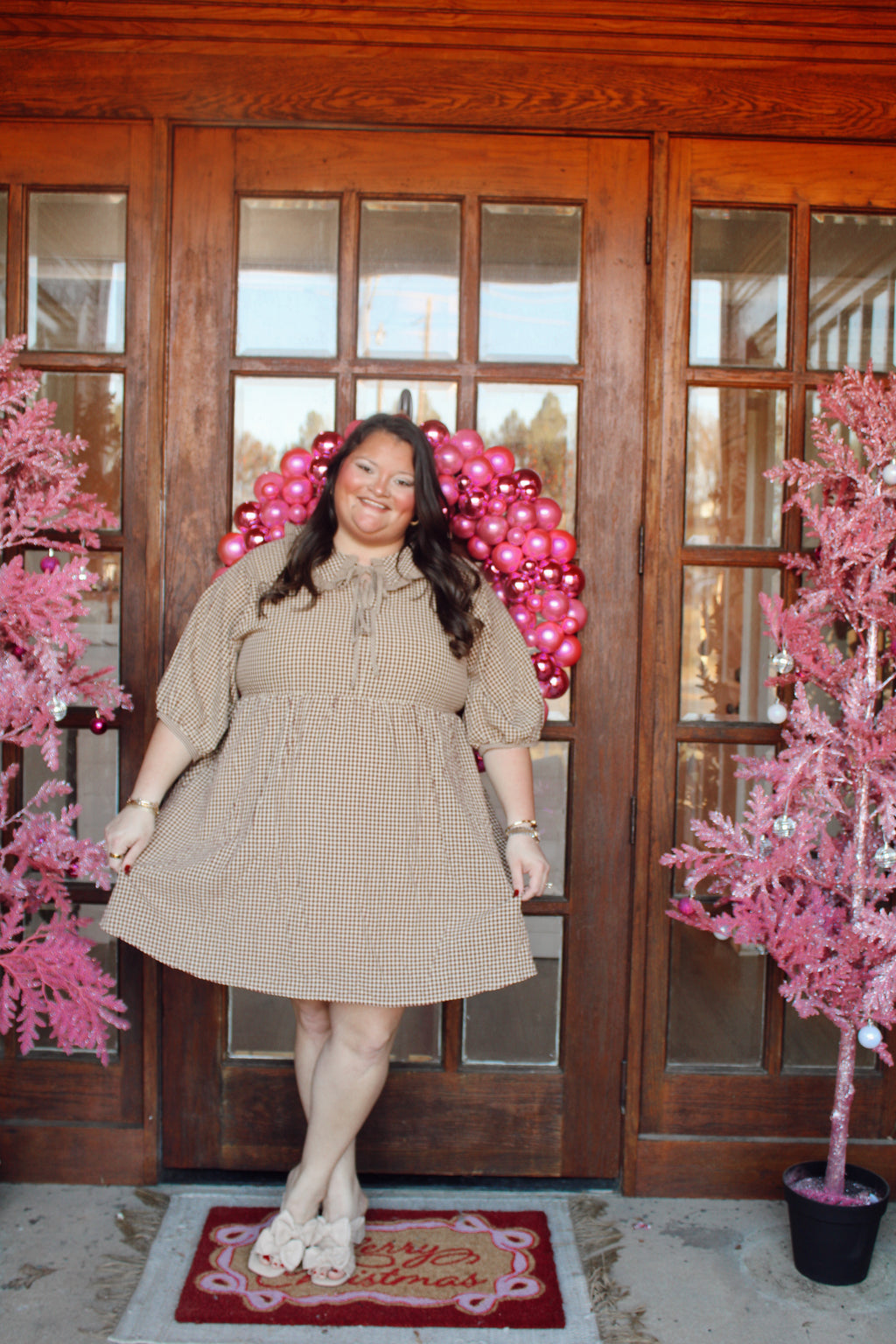Checkered Bows Dress