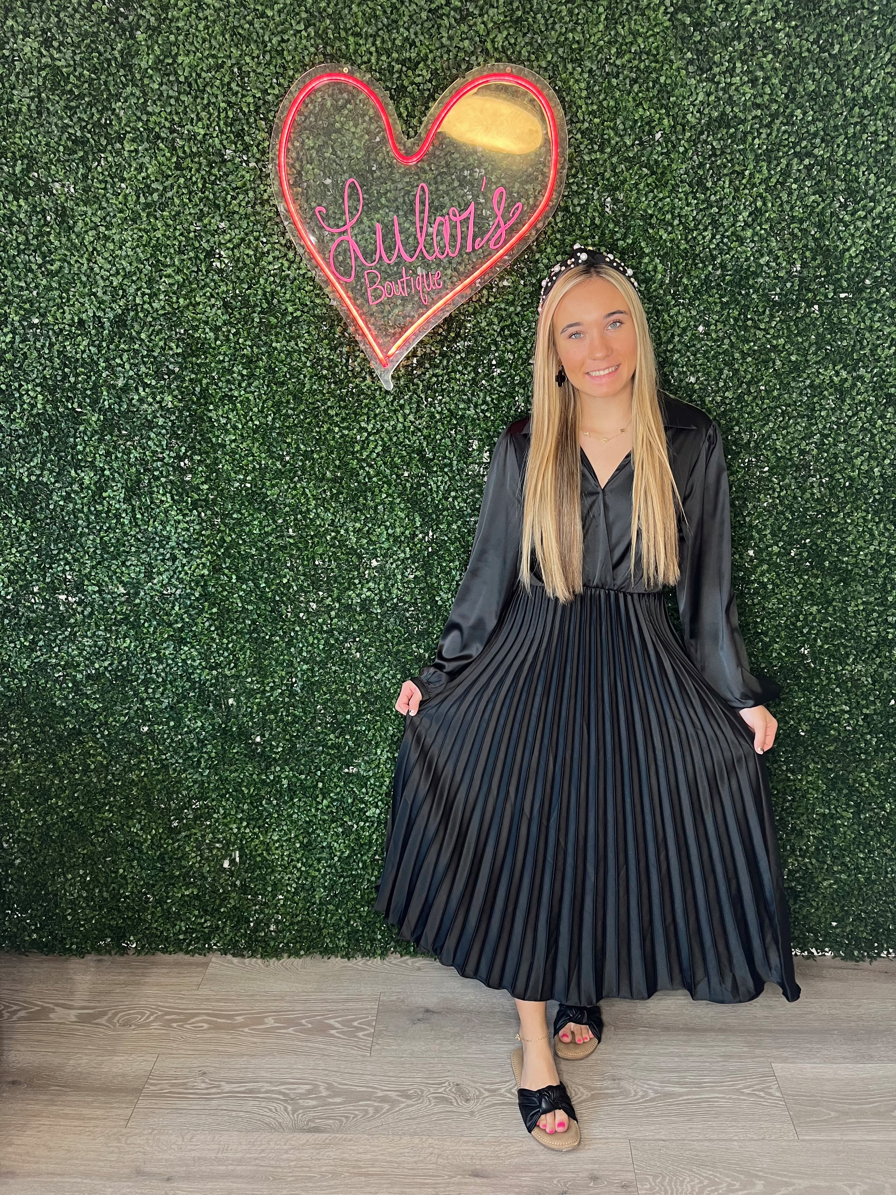 Black Silky Dress