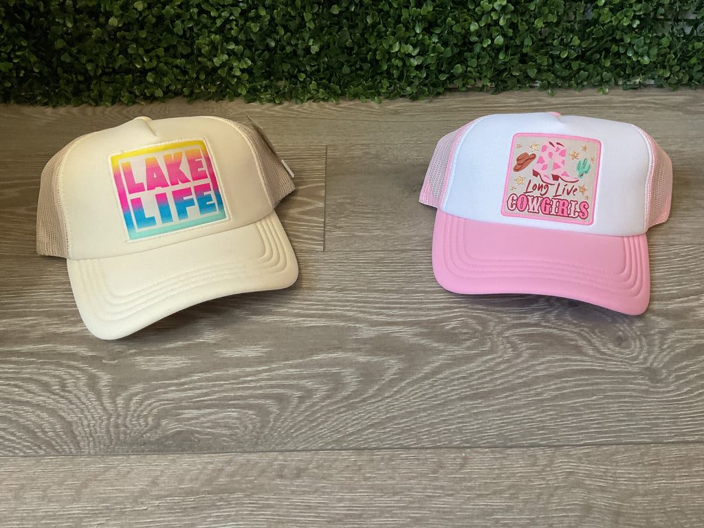 Trucker hats embroidered patches
