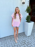 Blushing Lace Top