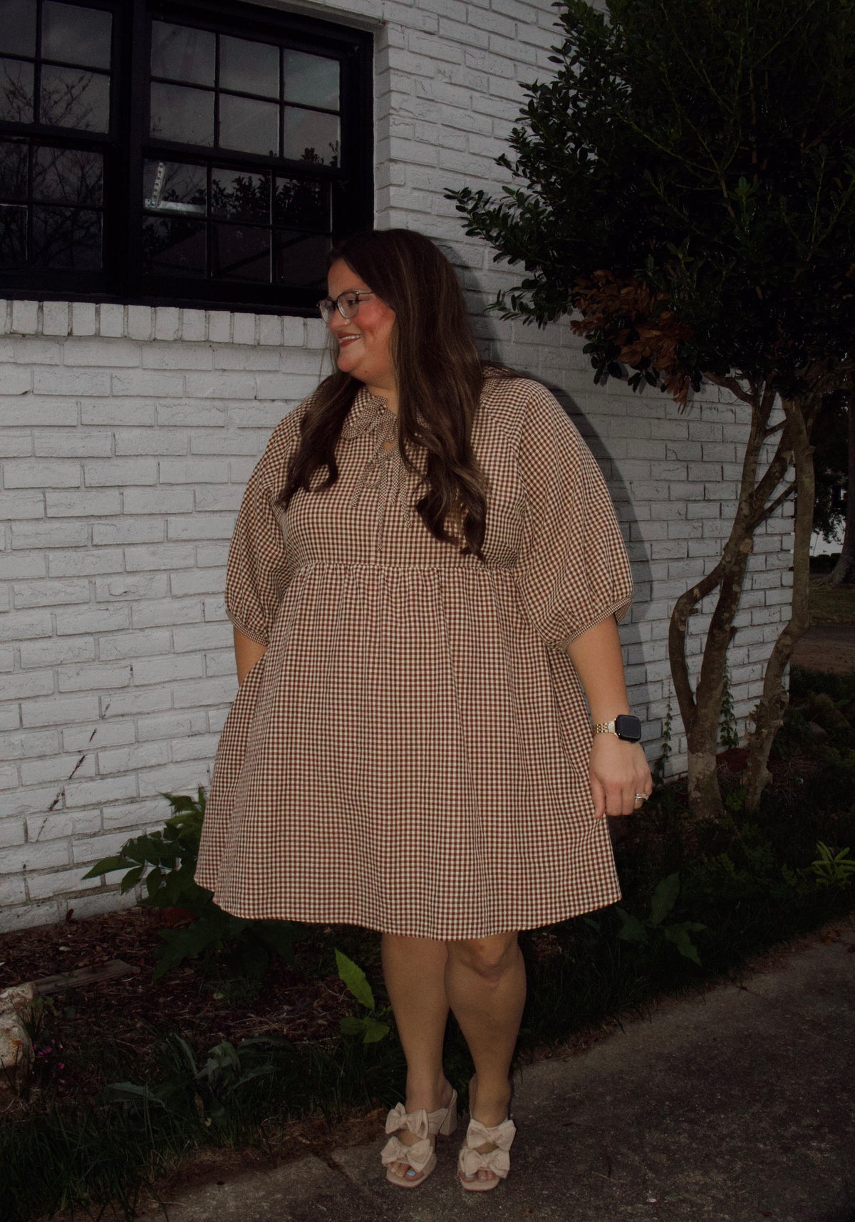 Checkered Bows Dress