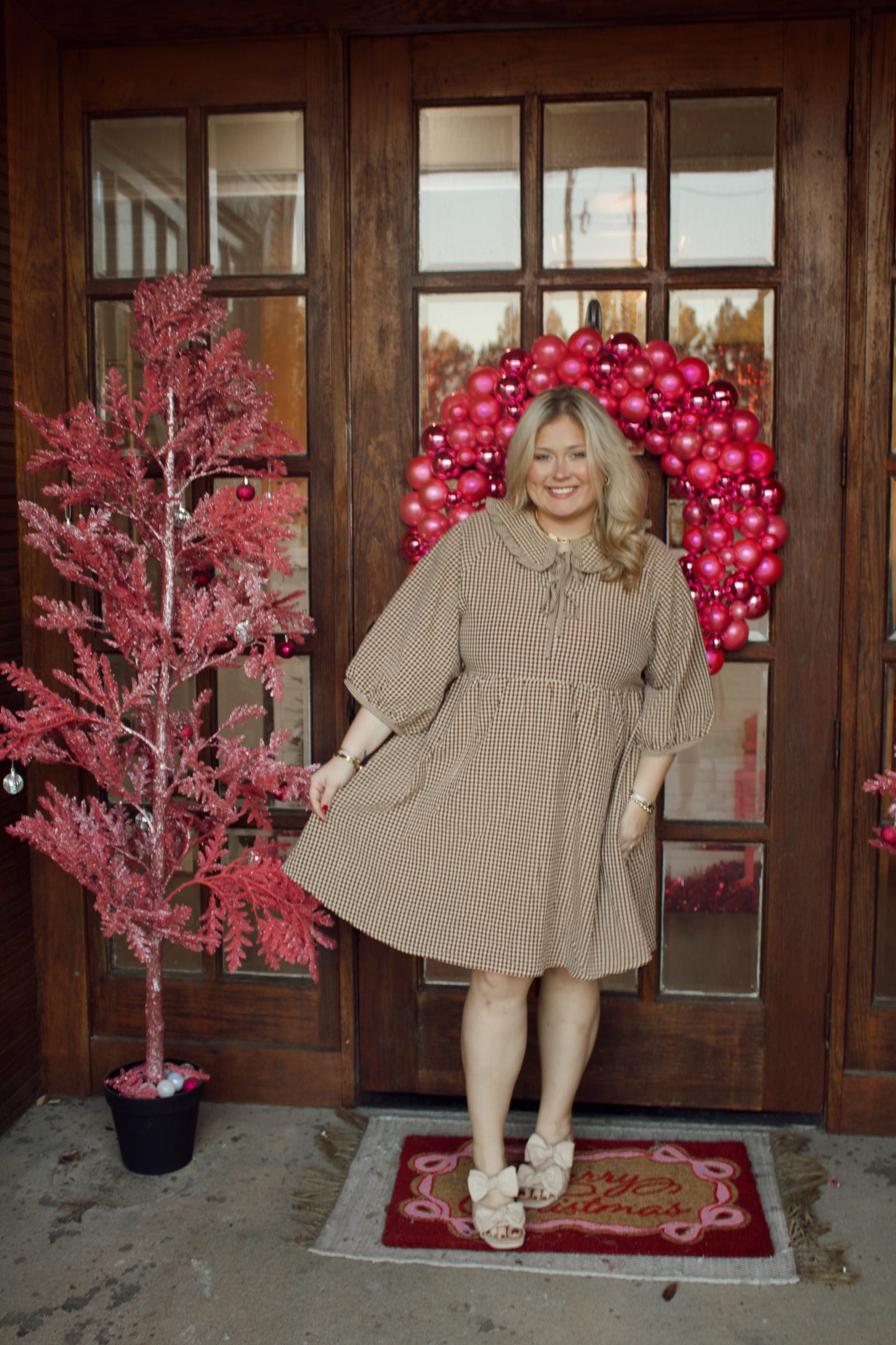 Checkered Bows Dress