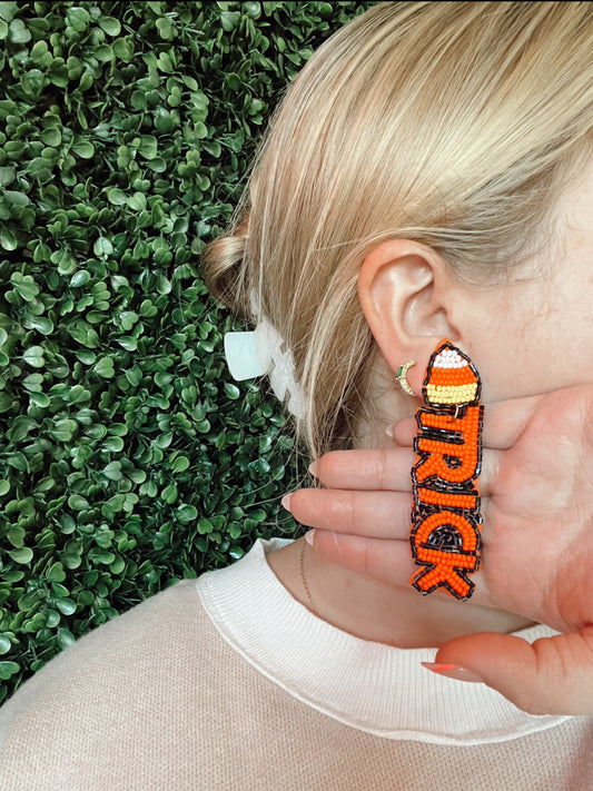 Trick & Treat Candy Corn Earrings