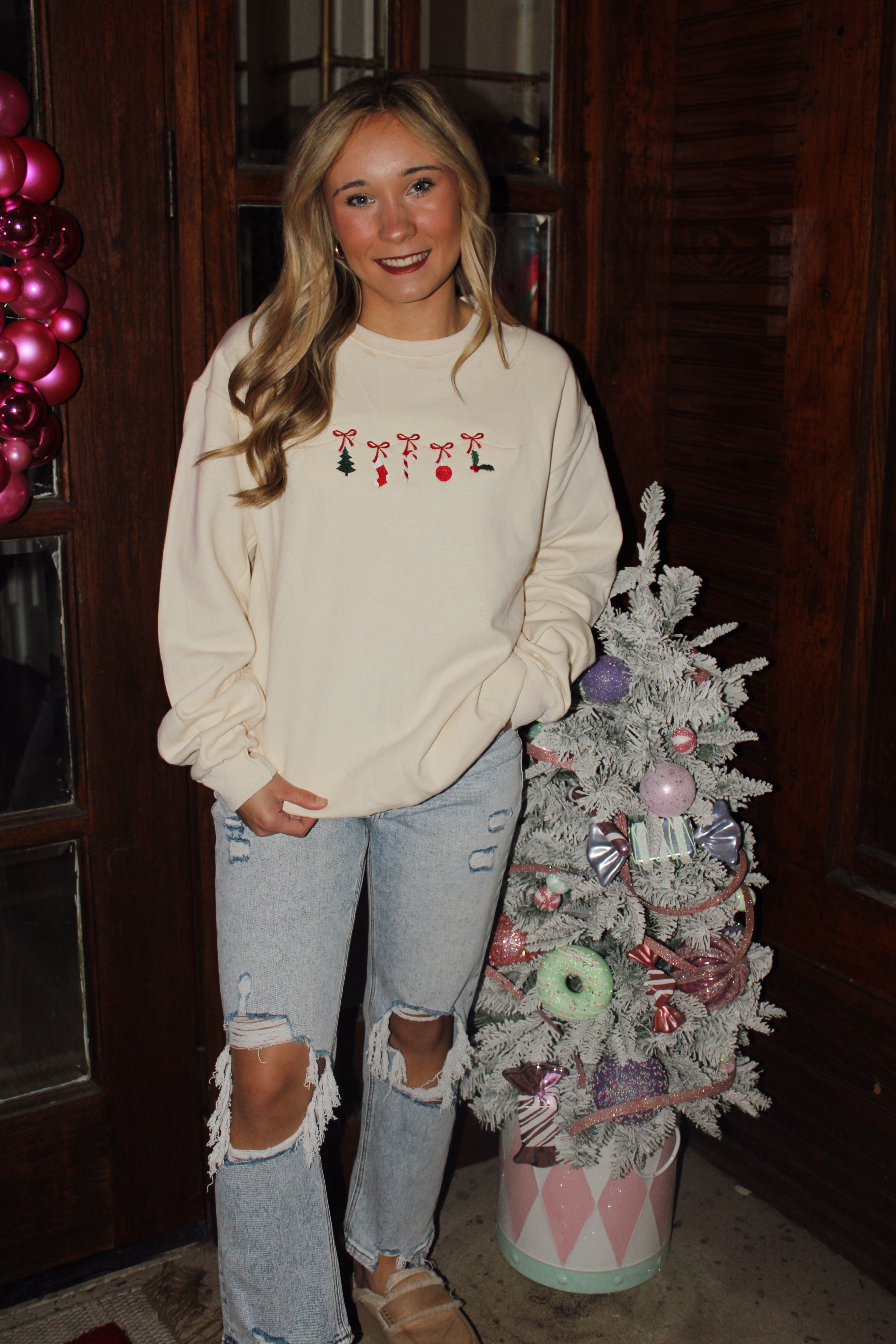 Christmas Bows Sweatshirt