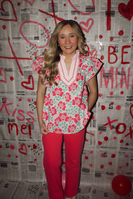 Blooming Courtyard Blouse