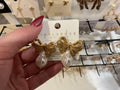Big Bow Studs w/ teardrop pearl