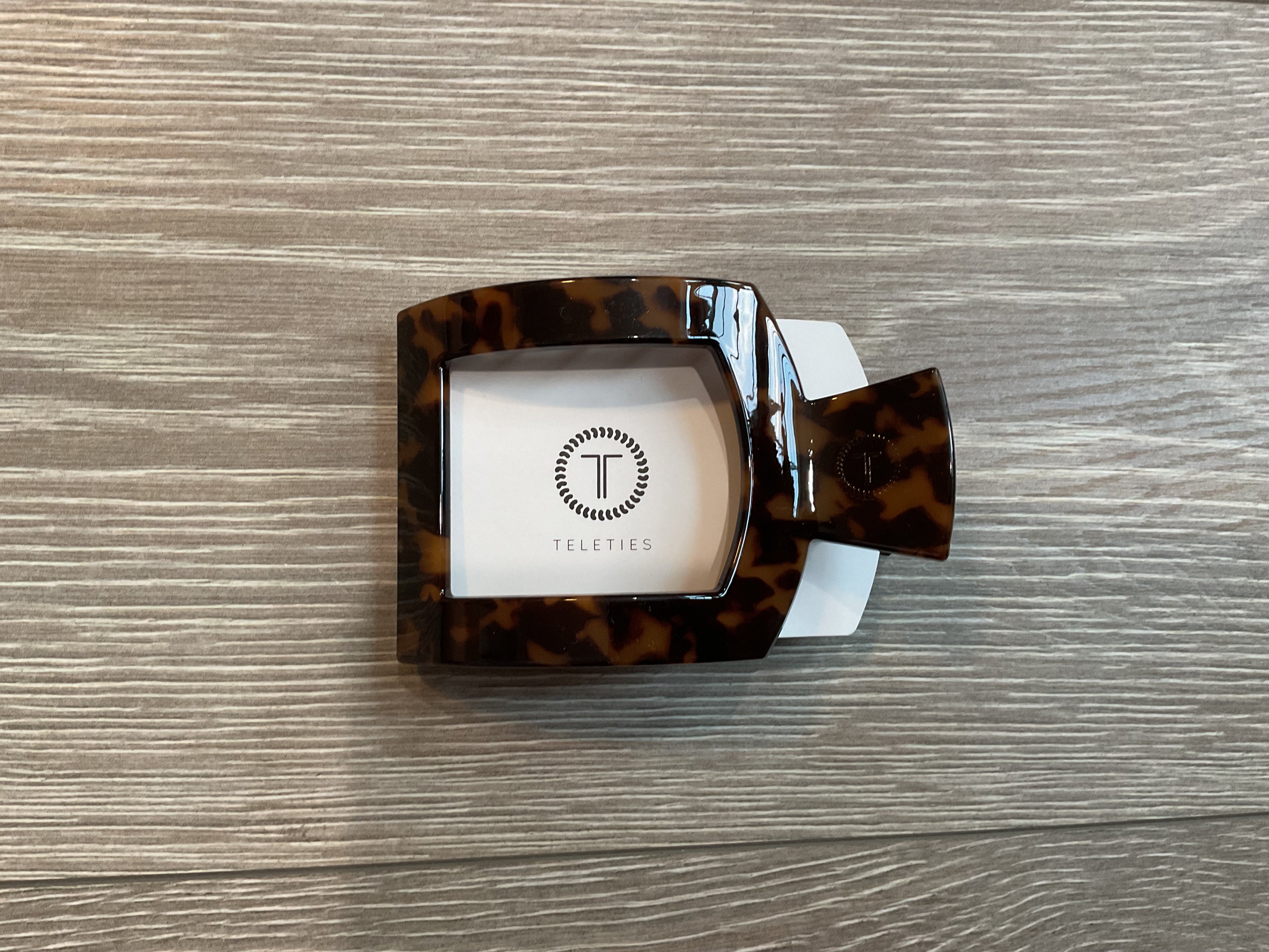 Teleties large flat square clip