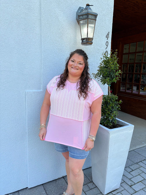 Blushing Lace Top