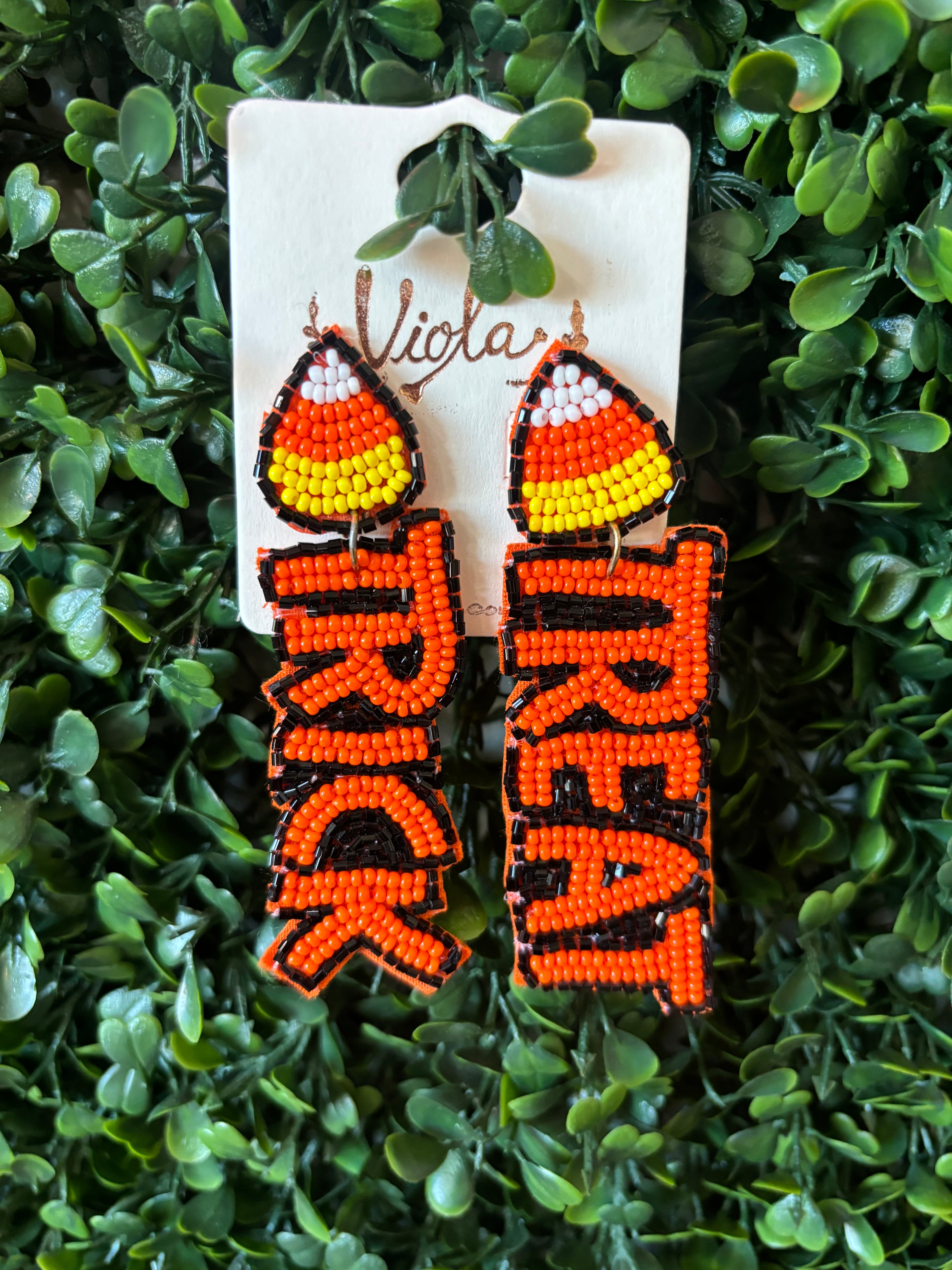 Trick & Treat Candy Corn Earrings