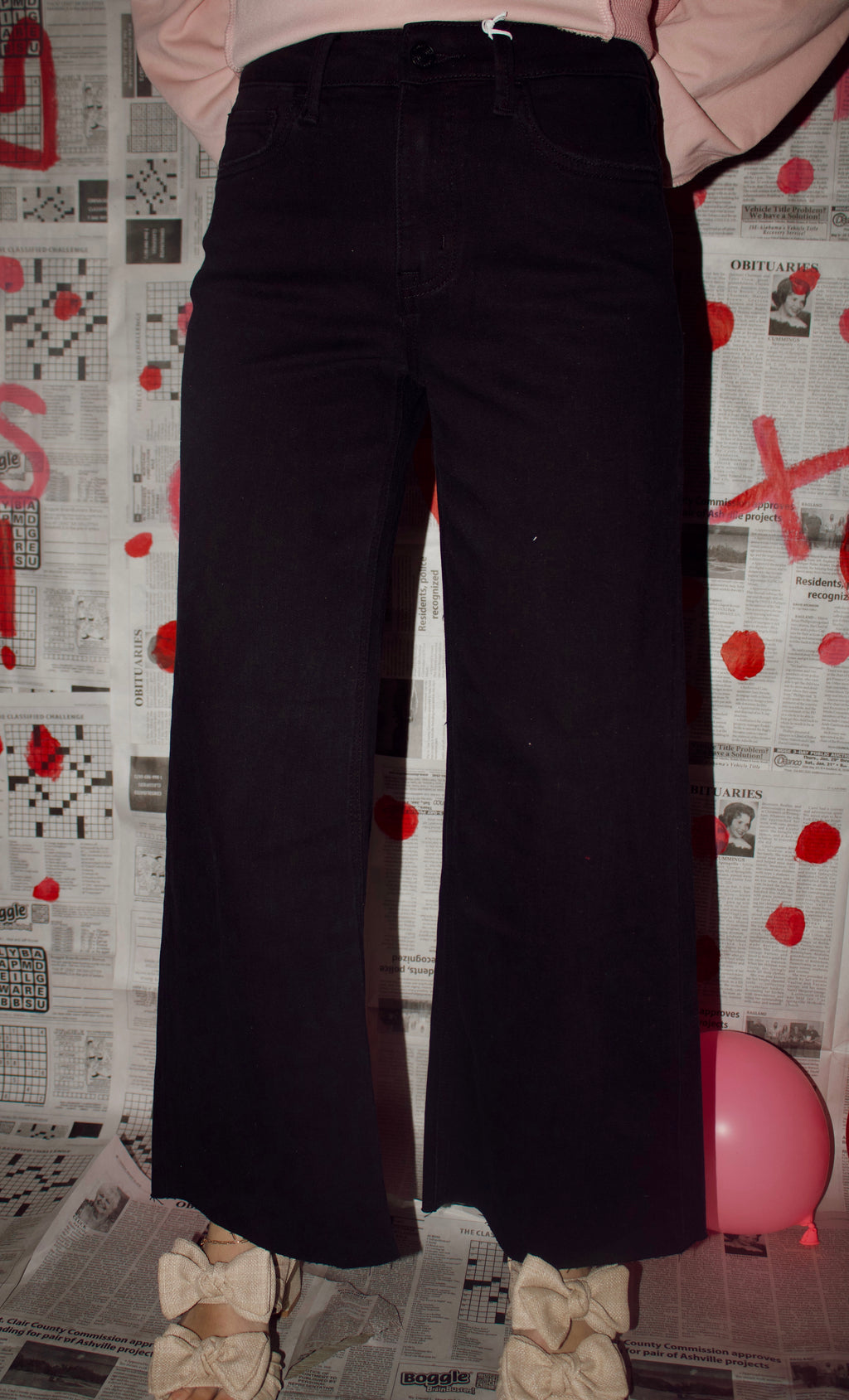 Black Vervet Jeans