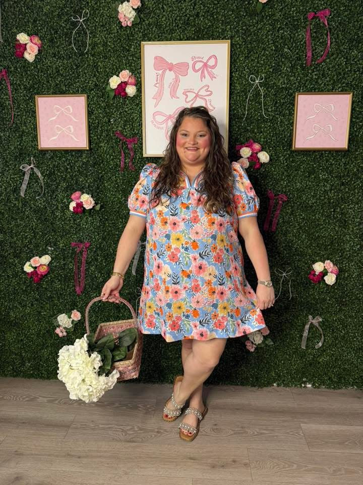 Blue Skies & Blossoms Dress