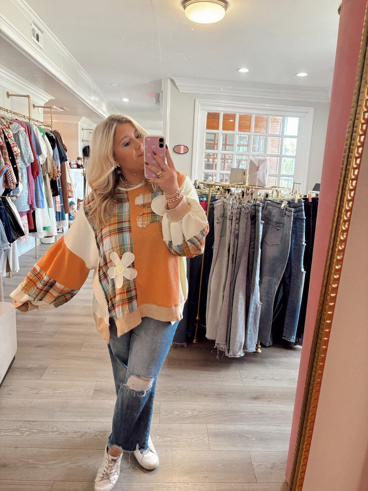Candy Corn Flowers Top