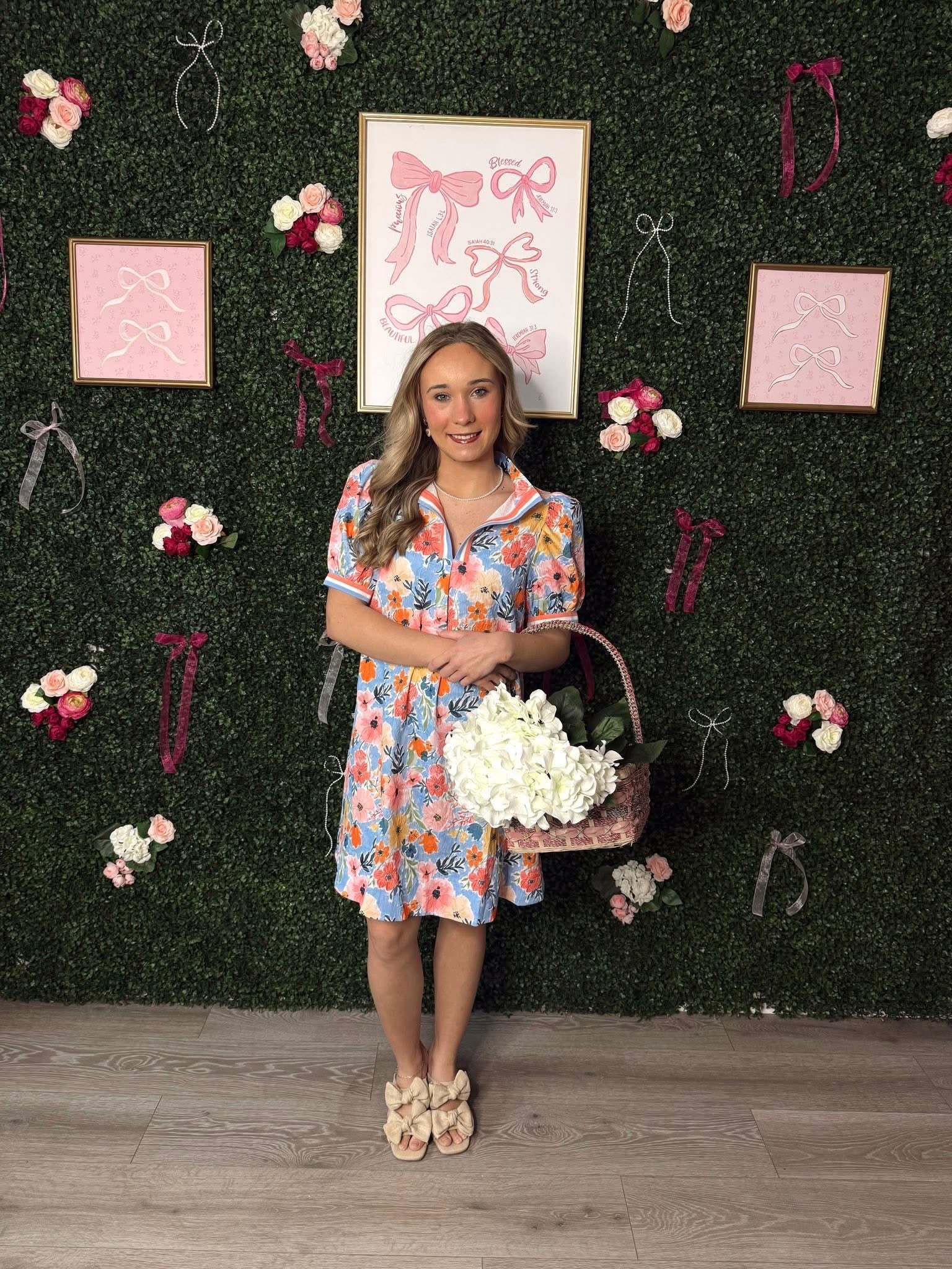 Blue Skies & Blossoms Dress