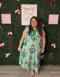 Striped Petals Dress