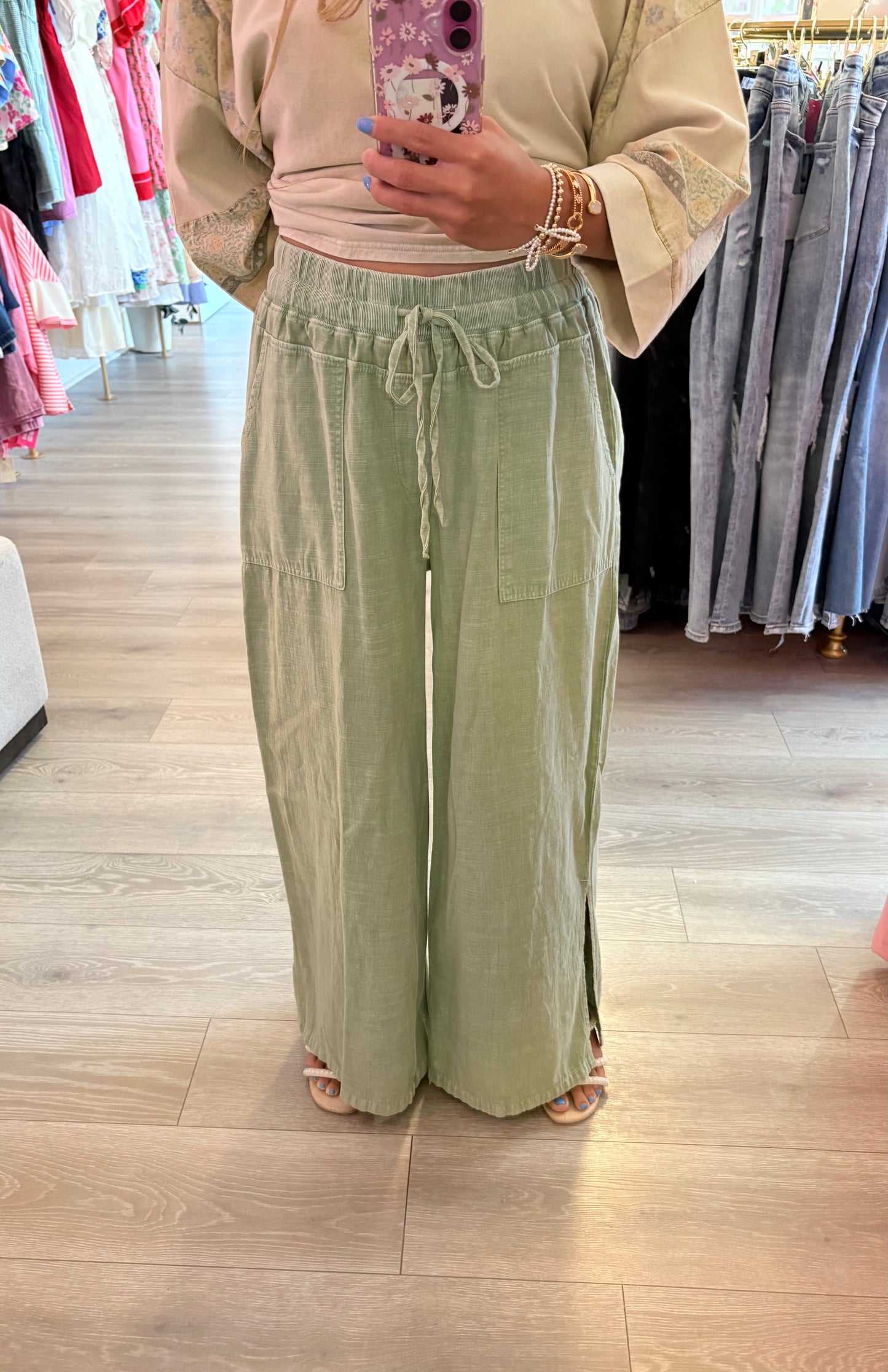 Paradise Island Sage Pants