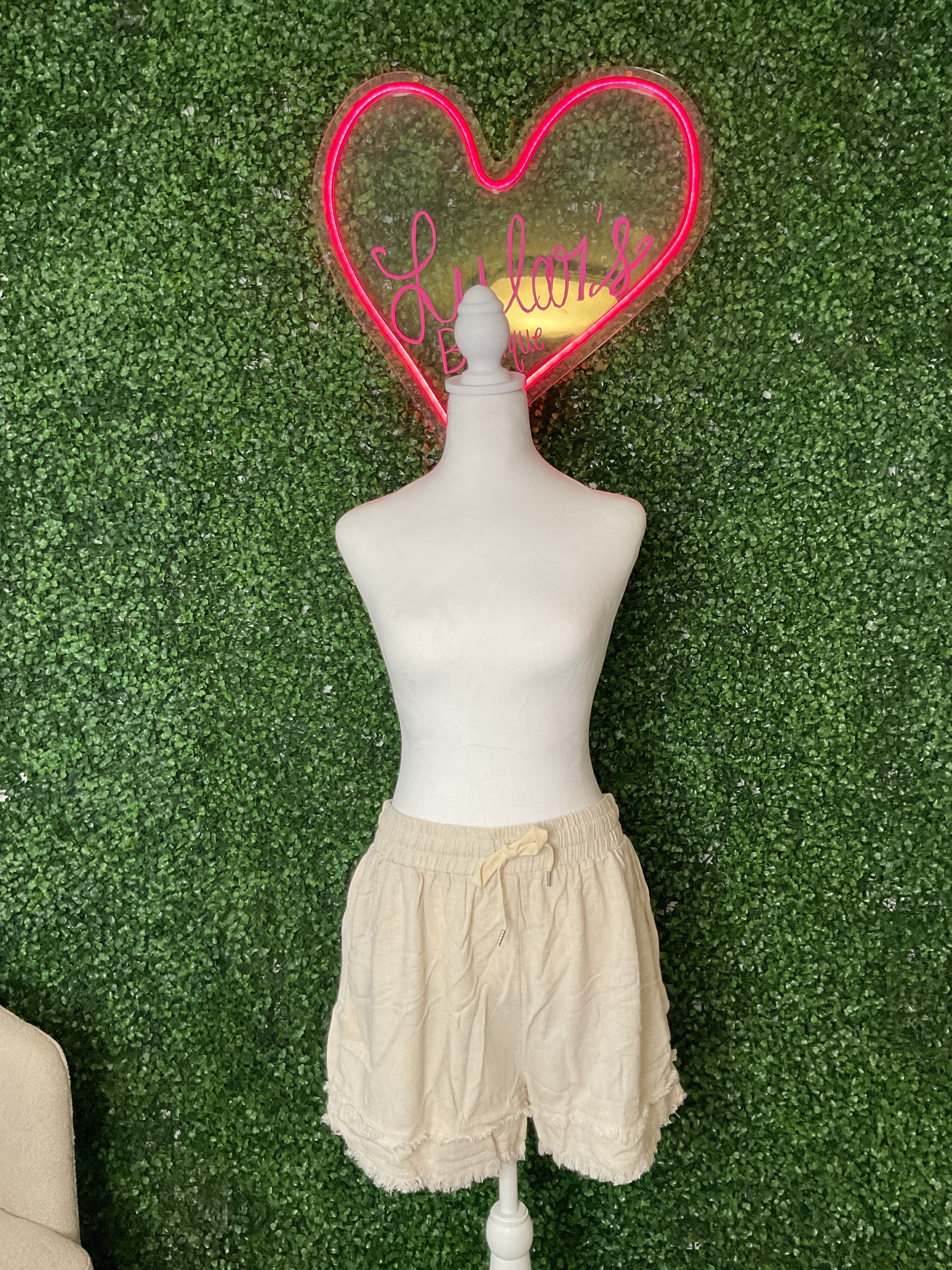 linen shorts plus