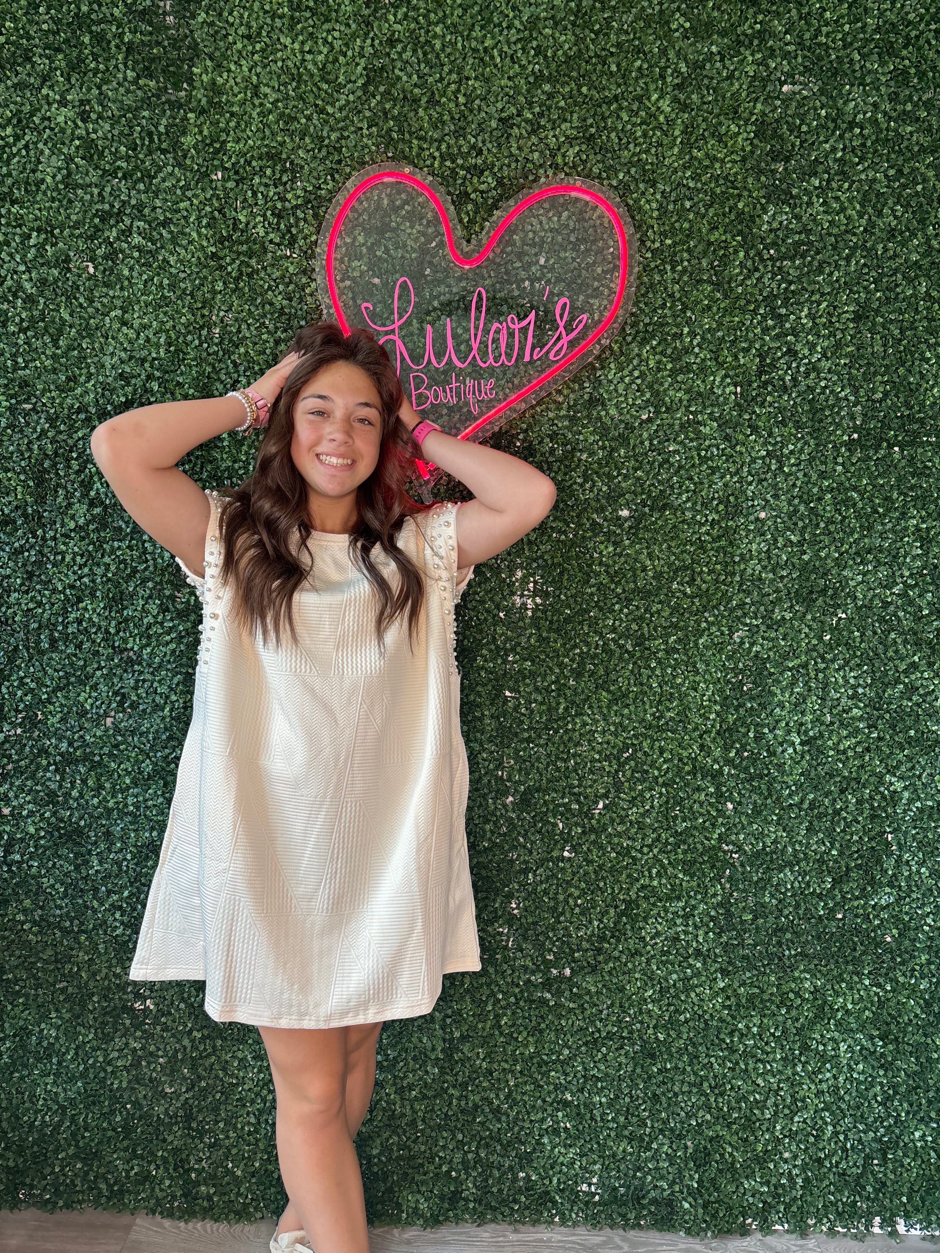 Pearls Cream Dress