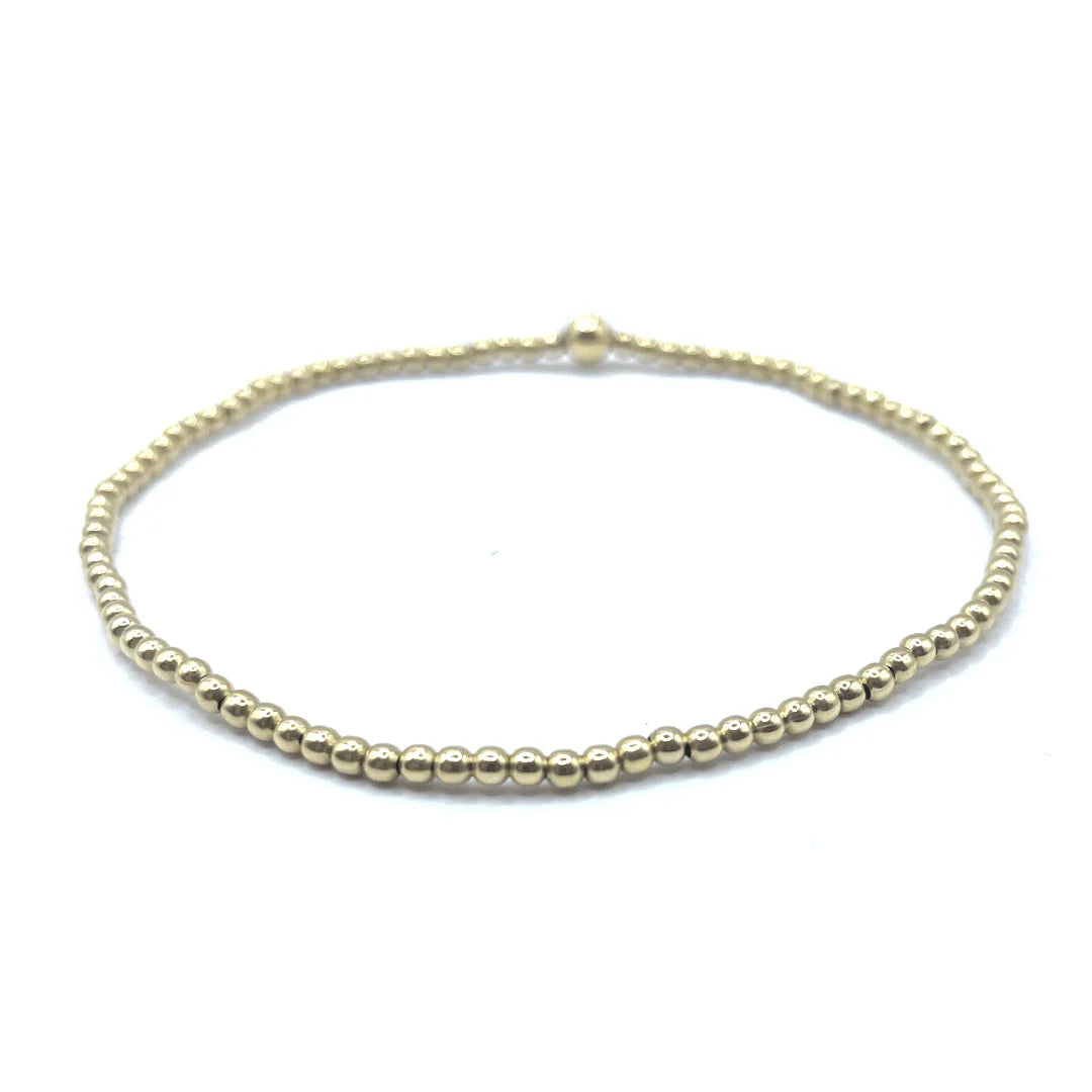 Erin Gray- 2mm karma bracelet with single 4mm