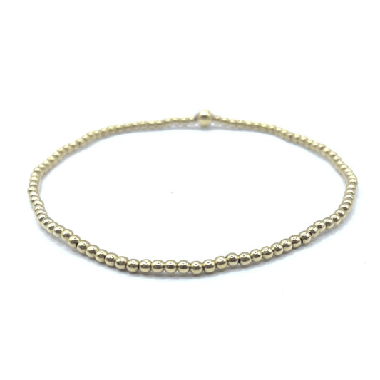 Erin Gray- 2mm karma bracelet with single 4mm