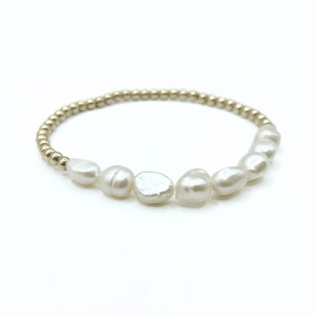 Erin Gray- Baroque Row Pearl bracelet