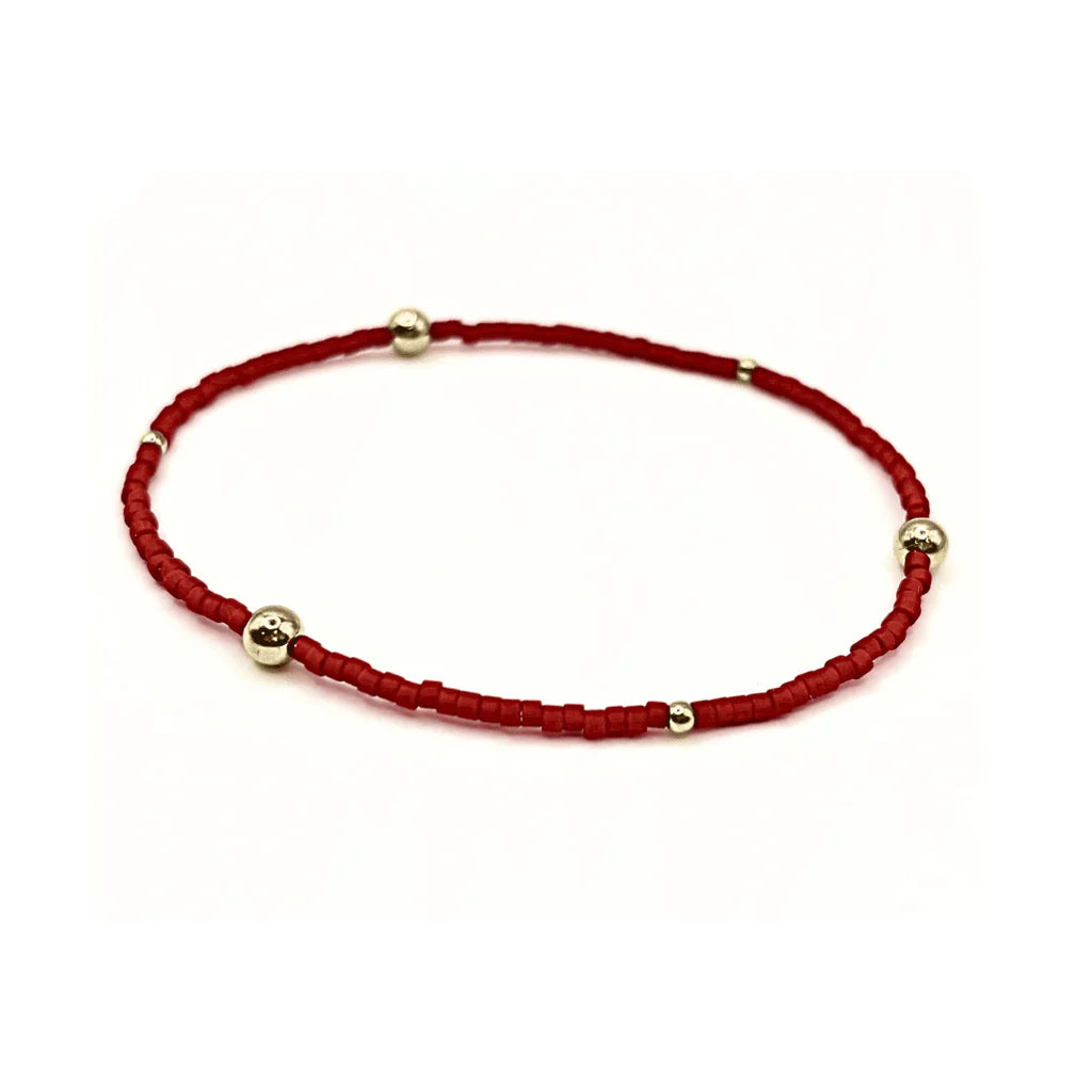 Erin Gray- Game Day Gold Filled & Seed Bead Bracelet