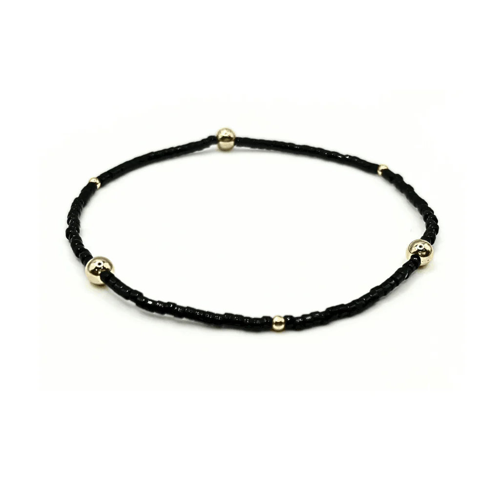Erin Gray- Game Day Gold Filled & Seed Bead Bracelet