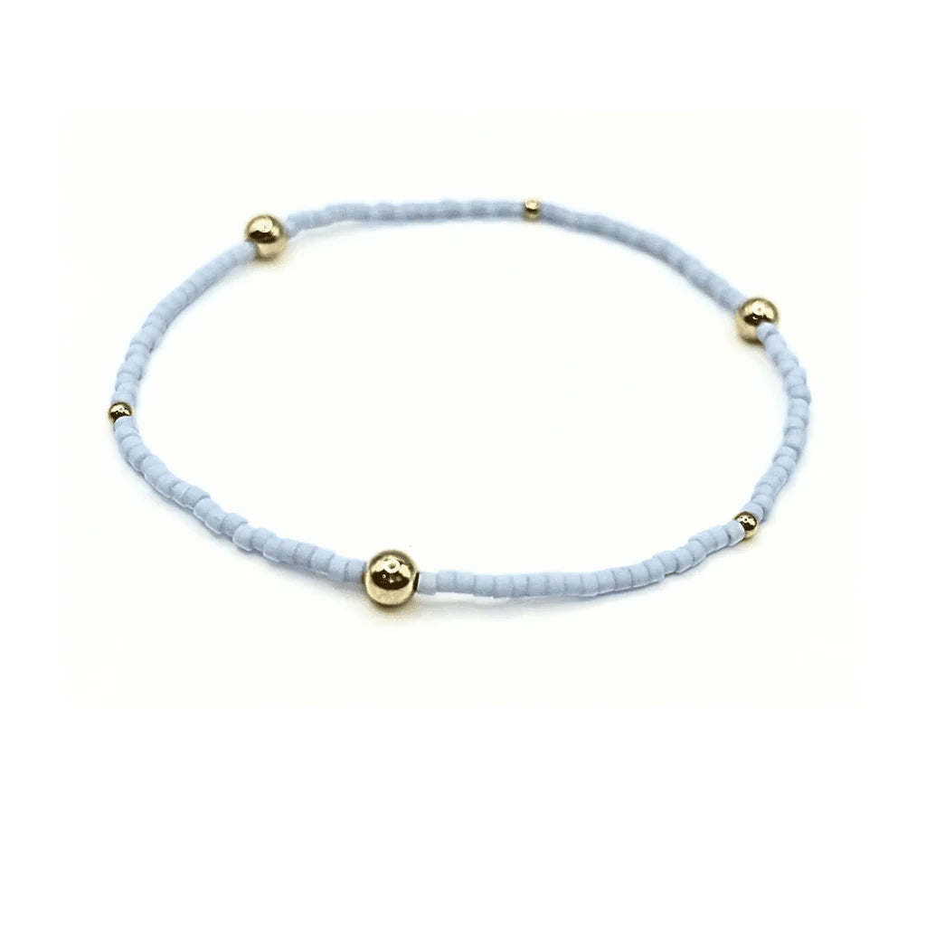 Erin Gray- Game Day Gold Filled & Seed Bead Bracelet
